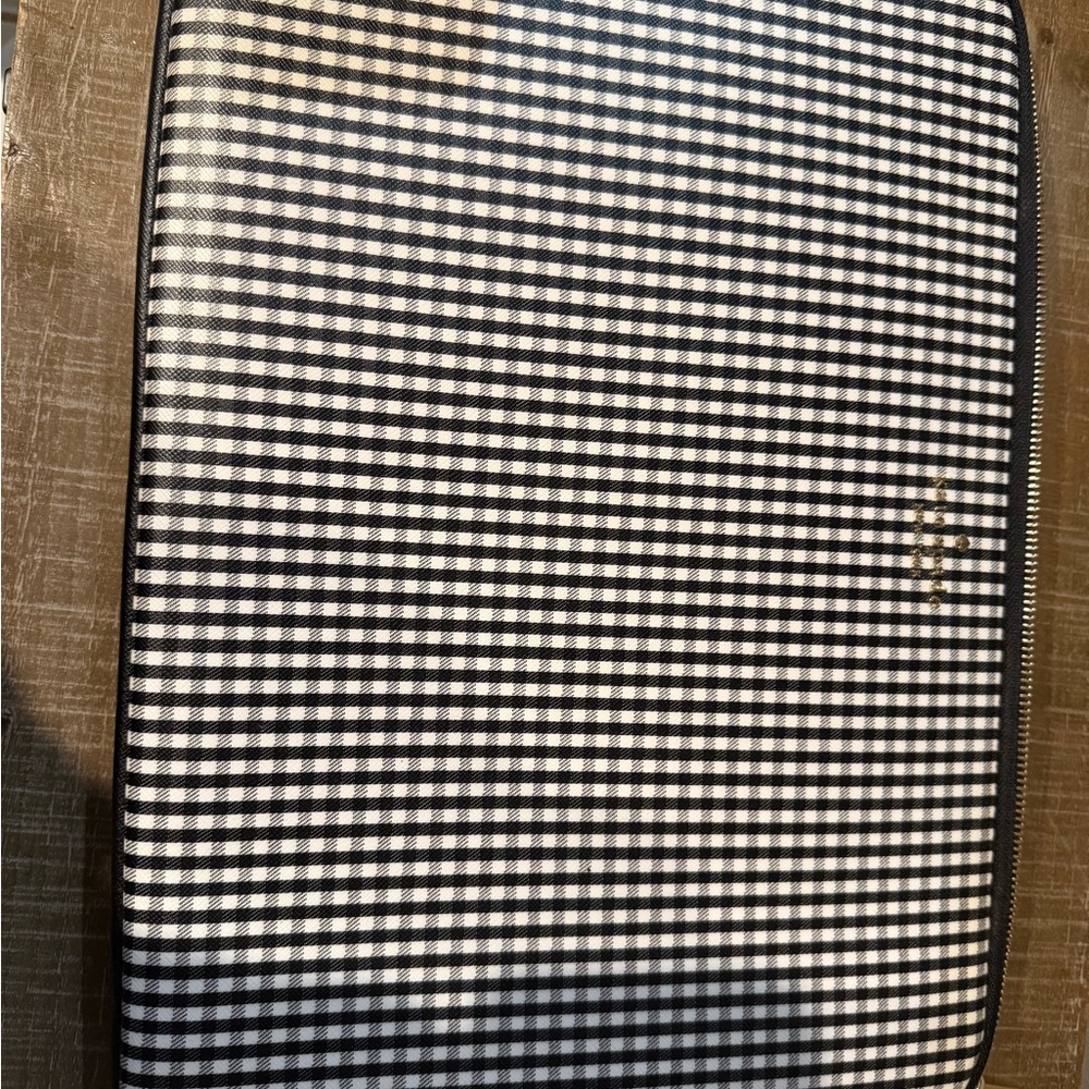 kate spade Black and White Gingham Laptop Sleeve